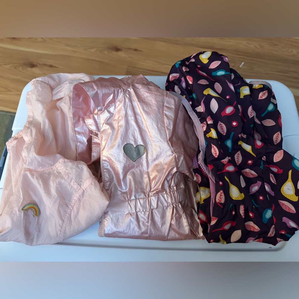 Set of Pink and Patterned Toddler Jackets